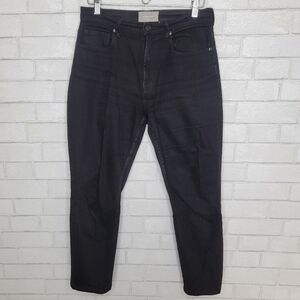 Everlane Black High Waist Straight Ankle Jeans